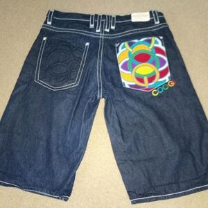 COOGI 40Wx17 1/2 L dark denim jean shorts